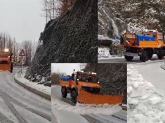 Reshjet e shiut ia lënë vendin dëborës, në aksin Boboshticë–Dardhë qarkullohet vetëm me goma dimërore