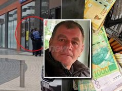 70 mijë euro borxhe të pashlyera! 58-vjeçari grabiti degën e FiBank me kallashnikov, para krimit u ul për kafe dhe raki në lokalin pranë bankës