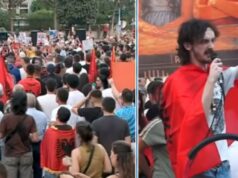 I riu britanik i bashkohet protestës në bulevard: Rama tha se kemi frikë të vijmë? Erdha nga Anglia për të thënë se janë broçkulla!