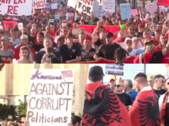 Dita e 15-të e revoltës/ Me flamuj dhe pankarta, mijëra qytetarë te Kryeministria, kërkojnë dorëheqjen e Ramës: Ju erdhi fundi