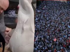 Mijëra shqiptarë në protestë në Tiranë i kërkojnë dorëheqjen, Rama në “Art Basel” në Zyrih prezanton skulpturat e tij: S’ka bir k…!