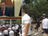 Përplasje edhe në hyrje të Parlamentit, hiqet gardhi metalik