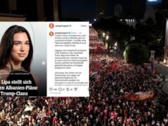 Revista prestigjioze gjermane, Der Spiegel: Dua Lipa i cilëson frymëzuese protestat, ku shqiptarët prej disa kohësh denoncojnë korrupsionin dhe kërkojnë dorëheqjen e Ramës