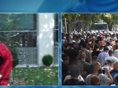 Policia hodhi ujë me piper në drejtim të protestuesve, një vajzë lëndohet rëndë në fytyrë