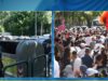 Protestë kundër klasës politike! Simbolika e aktivistëve, vendosin kosha mbeturinash para Kuvendit