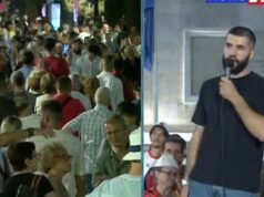 “Mos harroni, nesër të gjithë para parlamentit”, i riu në protestë: Do diskutojnë Paketën e Maleve, duan të copëtojnë Shqipërinë, por nuk do ia dalin